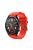 For Huawei Watch GT/Honor Watch Magic 22mm Twill Texture Silicone Watch Strap Wristband Replacement - Red