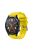 For Huawei Watch GT/Honor Watch Magic 22mm Twill Texture Silicone Watch Strap Wristband Replacement - Yellow