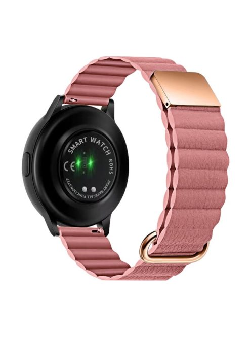 For Huawei Watch GT3 Pro 46mm  /  Apex 46mm  /  Apex Pro Genuine Leather Watch Strap 22mm Magnetic Strap - Rose Gold / Rose Pink