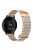 For Huawei Watch GT3 Pro 46mm / Apex 46mm / Apex Pro Genuine Leather Watch Strap 22mm Magnetic Watchband - Rose Gold / Khaki