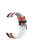 For Huawei Watch GT3/Huami Amazfit GTR3 Three Color Design 22mm Leather Coated Silicone Wrist Band Replacement Smartwatch Strap - Black/White/Red