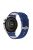 For HUAWEI Watch GT3/Samsung Galaxy Watch 46mm/Gear S3 Classic Leather Watch Band 22mm Universal Watch Strap with Buckle - Dark Blue