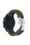 For Huawei Watch GT4 46mm / Samsung Galaxy Watch3 45mm Watch Strap 22mm Braided Rope Wrist Band - Army Green