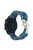 For Huawei Watch GT4 46mm / Samsung Galaxy Watch3 45mm Watch Strap 22mm Braided Rope Wrist Band - Blue Camouflage