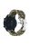 For Huawei Watch GT4 46mm / Samsung Galaxy Watch3 45mm Watch Strap 22mm Braided Rope Wrist Band - Green Camouflage