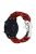 For Huawei Watch GT4 46mm / Samsung Galaxy Watch3 45mm Watch Strap 22mm Braided Rope Wrist Band - Red Black Camouflage