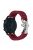 For Huawei Watch GT4 46mm / Samsung Galaxy Watch3 45mm Watch Strap 22mm Braided Rope Wrist Band - Wine Red