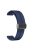 For Keep B4 / Huawei Watch Fit Mini 16mm Silicone Band Replacement Watch Strap, Black Folding Buckle - Midnight Blue