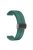 For Keep B4 / Huawei Watch Fit Mini 16mm Silicone Band Replacement Watch Strap, Black Folding Buckle - Pine Needle Green