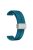 For Keep B4 / Huawei Watch Fit Mini Watch Band 16mm Silicone Wrist Strap, Silver Folding Buckle - Cyan