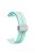 For Keep B4 / Huawei Watch Fit Mini Watch Band 16mm Silicone Wrist Strap, Silver Folding Buckle - Light Green