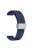 For Keep B4 / Huawei Watch Fit Mini Watch Band 16mm Silicone Wrist Strap, Silver Folding Buckle - Midnight Blue