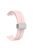 For Keep B4 / Huawei Watch Fit Mini Watch Band 16mm Silicone Wrist Strap, Silver Folding Buckle - Pink