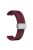 For Keep B4 / Huawei Watch Fit Mini Watch Band 16mm Silicone Wrist Strap, Silver Folding Buckle - Wine Red