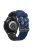 For Samsung Galaxy Watch 3 45mm / Huawei Watch GT3 Pro 46mm Football Texture 22mm Watch Band Dual Color Silicone Sports Wrist Strap - Dark Blue / Black