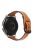 For Samsung Galaxy Watch 3 45mm / Huawei Watch GT3 Pro 46mm Genuine Leather Watch Strap 22mm T-shaped Replacement Band - Brown / Black Buckle