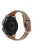 For Samsung Galaxy Watch 3 45mm / Huawei Watch GT3 Pro 46mm Genuine Leather Watch Strap 22mm T-shaped Replacement Band - Grey Brown