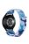 For Samsung Galaxy Watch 3 45mm / Huawei Watch GT3 Pro 46mm Smart Watch Band 22mm Camouflage Nylon Adjustable Loop Wrist Strap - Blue