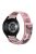 For Samsung Galaxy Watch 3 45mm / Huawei Watch GT3 Pro 46mm Smart Watch Band 22mm Camouflage Nylon Adjustable Loop Wrist Strap - Pink