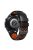 For Samsung Galaxy Watch 3 45mm / Huawei Watch GT3 Pro 46mm Watch Band 22mm Dual Color Silicone Wrist Strap with Five Rows Holes - Black / Orange