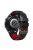 For Samsung Galaxy Watch 3 45mm / Huawei Watch GT3 Pro 46mm Watch Band 22mm Dual Color Silicone Wrist Strap with Five Rows Holes - Black / Red