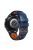 For Samsung Galaxy Watch 3 45mm / Huawei Watch GT3 Pro 46mm Watch Band 22mm Dual Color Silicone Wrist Strap with Five Rows Holes - Dark Blue / Orange