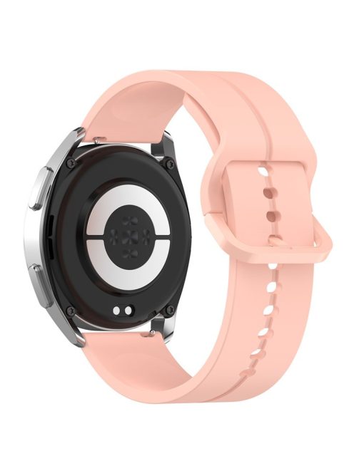 For Samsung Galaxy Watch 3 45mm / Huawei Watch GT3 SE Universal Watch Strap 22mm Silicone Adjustable Wrist Band - Light Pink