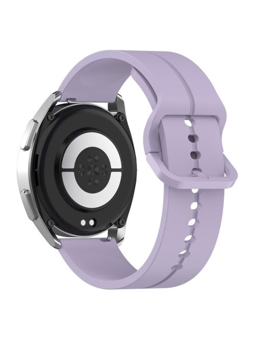 For Samsung Galaxy Watch 3 45mm / Huawei Watch GT3 SE Universal Watch Strap 22mm Silicone Adjustable Wrist Band - Light Purple