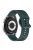 For Samsung Galaxy Watch 3 45mm / Huawei Watch GT3 SE Universal Watch Strap 22mm Silicone Adjustable Wrist Band - Midnight Green