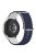 For Samsung Galaxy Watch3 41mm / 45mm / Huawei Watch GT / Polar Grit X Pro Dual Color Ocean Band 22mm Adjustable Sport Loop Silicone Strap Replacement - Midnight Blue / White