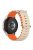 For Samsung Galaxy Watch3 41mm / 45mm / Huawei Watch GT / Polar Grit X Pro Dual Color Ocean Band 22mm Adjustable Sport Loop Silicone Strap Replacement - Star Light / Orange