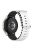 For Samsung Galaxy Watch3 41mm / 45mm / Huawei Watch GT / Polar Grit X Pro Dual Color Ocean Band 22mm Adjustable Sport Loop Silicone Strap Replacement - White / Black