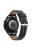 For Samsung Galaxy Watch3 41mm / Huawei Watch GT 2 42mm Genuine Leather Watch Strap 20mm Wrist Band with Silver Buckle - Black