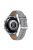 For Samsung Galaxy Watch3 41mm / Huawei Watch GT 2 42mm Genuine Leather Watch Strap 20mm Wrist Band with Silver Buckle - Grey