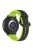 For Samsung Galaxy Watch3 41mm 45mm / Huawei Watch 3 Soft Silicone Watch Band 22mm Dual Color Watch Strap Replacement - Black / Lime