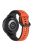 For Samsung Galaxy Watch3 41mm 45mm / Huawei Watch 3 Soft Silicone Watch Band 22mm Dual Color Watch Strap Replacement - Orange / Black