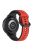 For Samsung Galaxy Watch3 41mm 45mm / Huawei Watch 3 Soft Silicone Watch Band 22mm Dual Color Watch Strap Replacement - Red / Black