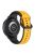 For Samsung Galaxy Watch3 41mm 45mm / Huawei Watch 3 Soft Silicone Watch Band 22mm Dual Color Watch Strap Replacement - Yellow / Black