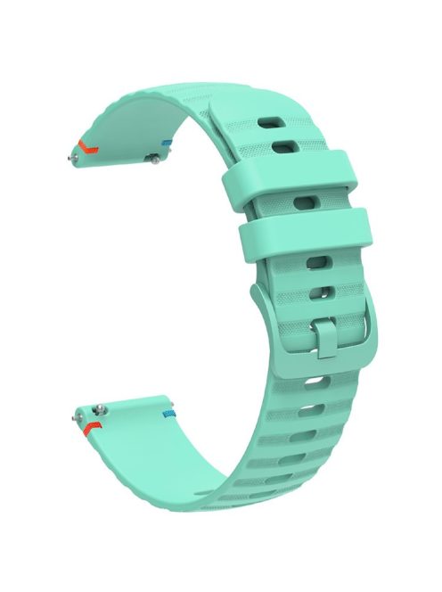 For Samsung Galaxy Watch3 45mm / Galaxy Watch 46mm / Huawei Watch GT 4 46mm Universal 22mm Silicone Watch Strap - Teal Green