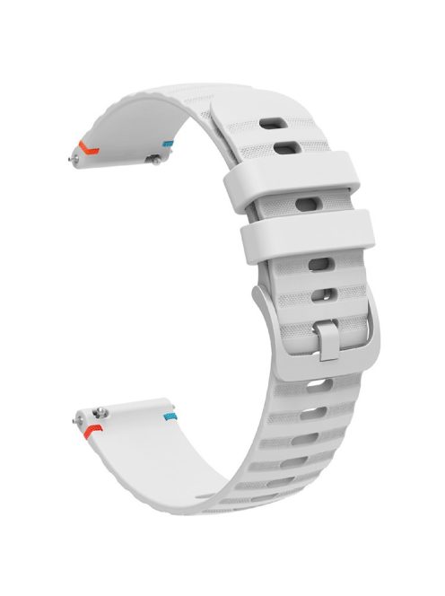 For Samsung Galaxy Watch3 45mm / Galaxy Watch 46mm / Huawei Watch GT 4 46mm Universal 22mm Silicone Watch Strap - White