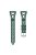 For Samsung Galaxy Watch3 45mm / Gear S3 / Huawei Watch GT 3 Pro Tower Design Silicone 22mm Wrist Band Watch Strap - Army Green