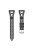 For Samsung Galaxy Watch3 45mm / Gear S3 / Huawei Watch GT 3 Pro Tower Design Silicone 22mm Wrist Band Watch Strap - Black