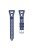 For Samsung Galaxy Watch3 45mm / Gear S3 / Huawei Watch GT 3 Pro Tower Design Silicone 22mm Wrist Band Watch Strap - Midnight Blue