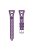 For Samsung Galaxy Watch3 45mm / Gear S3 / Huawei Watch GT 3 Pro Tower Design Silicone 22mm Wrist Band Watch Strap - Purple