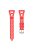 For Samsung Galaxy Watch3 45mm / Gear S3 / Huawei Watch GT 3 Pro Tower Design Silicone 22mm Wrist Band Watch Strap - Red