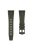 For Samsung Galaxy Watch3 45mm / Gear S3 Classic / Huawei Watch GT 4 46mm Silicone Watch Band 22mm Wrist Strap - Black / Green