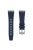 For Samsung Galaxy Watch3 45mm / Gear S3 Classic / Huawei Watch GT 4 46mm Silicone Watch Band 22mm Wrist Strap - Silver / Blue