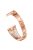 For Samsung Galaxy Watch3 45mm / Gear S3 Frontier / Gear S3 Classic / Huawei Watch GT3 Pro Rhinestones Decor Metal Strap 22mm Universal Watch Band - Rose Gold