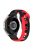 For Samsung Galaxy Watch3 45mm / Gear S3 Frontier / Huawei Watch GT 2e / Honor Magic Watch 2 Silicone Watch Strap 22mm Dual Color Watchband - Black / Red