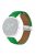 For Samsung Galaxy Watch3 45mm / Huawei Watch GT 4 46mm Leather Strap 22mm Magnetic Watch Band - Green